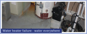 Water heater failure - water everywhere